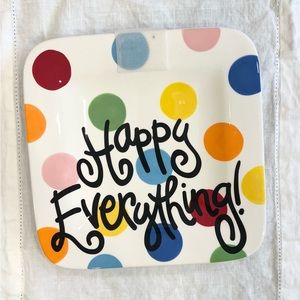 Happy Everything Coton Colors 9.25” Square Platter for Mini Attachments